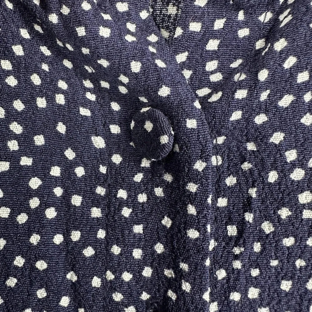Paris Atelier & Other Stories Shirt Dress‎ Womens Medium Blue Polka Dot Viscose